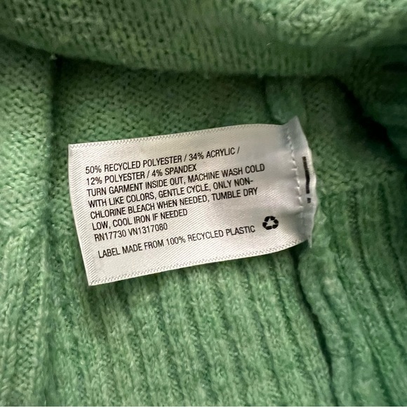 Ava & Viv Lime Green Crewneck Pullover Sweater 3X - Picture 4 of 5